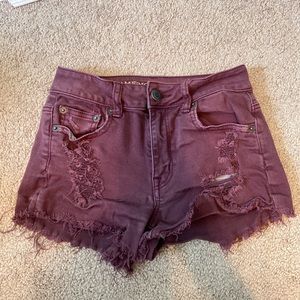 american eagle denim shorts